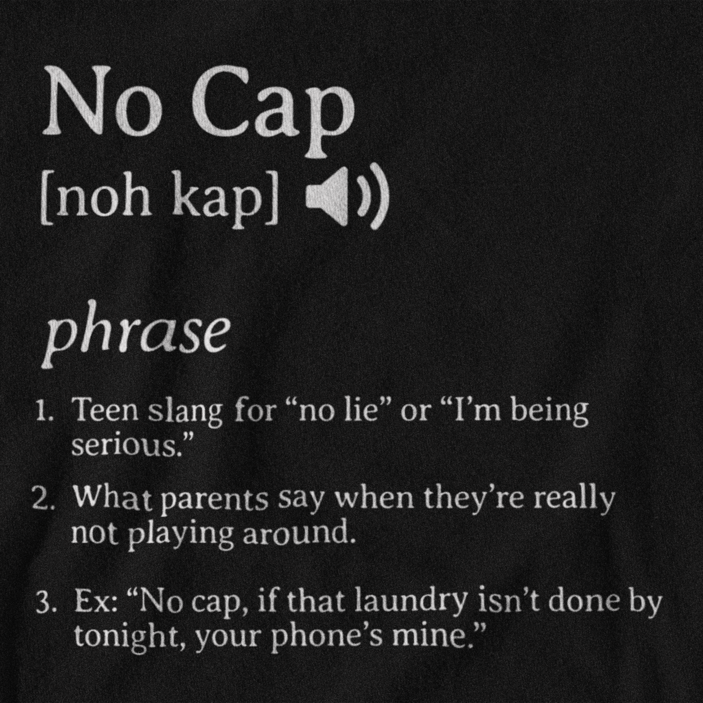 No Cap Parent Hoodie